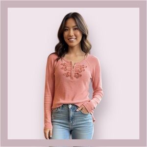 Free People We The Free Battalion Thermal Henley